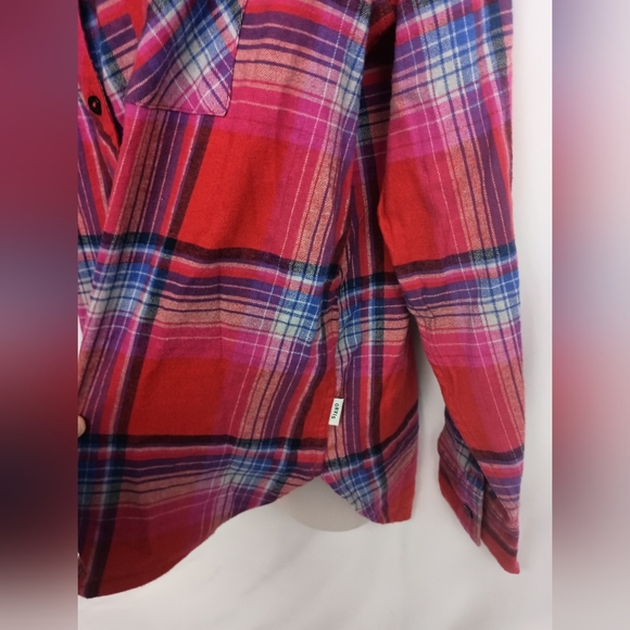 NWT ORVIS Laurie Fall Western Red Blue Plaid Flannel Country Button-Up Shirt - Picture 6 of 10